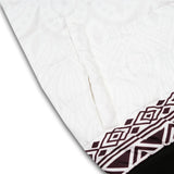 Front view of the Wakanda Textile Jacket for Men featuring a polyester bubble printed shell, brown acrylic ribbed cuffs, and hem.