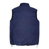 Back view of the Thorvo Softshell Waistcoat with a single large back panel and adjustable side features from the inside.