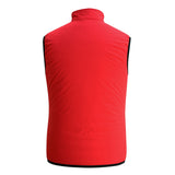 Back view of the dual vest featuring a single large back panel with a clean, smooth design and reversible wearability.
